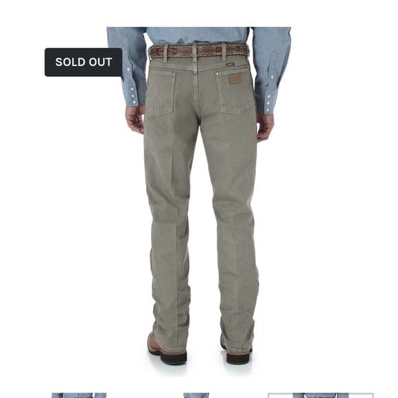 Wrangler Slim Fit Cowboy Cut Sz.32X 31 Gray NWT - Picture 3 of 8